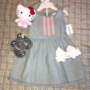 SOLD Carters blue jean dress